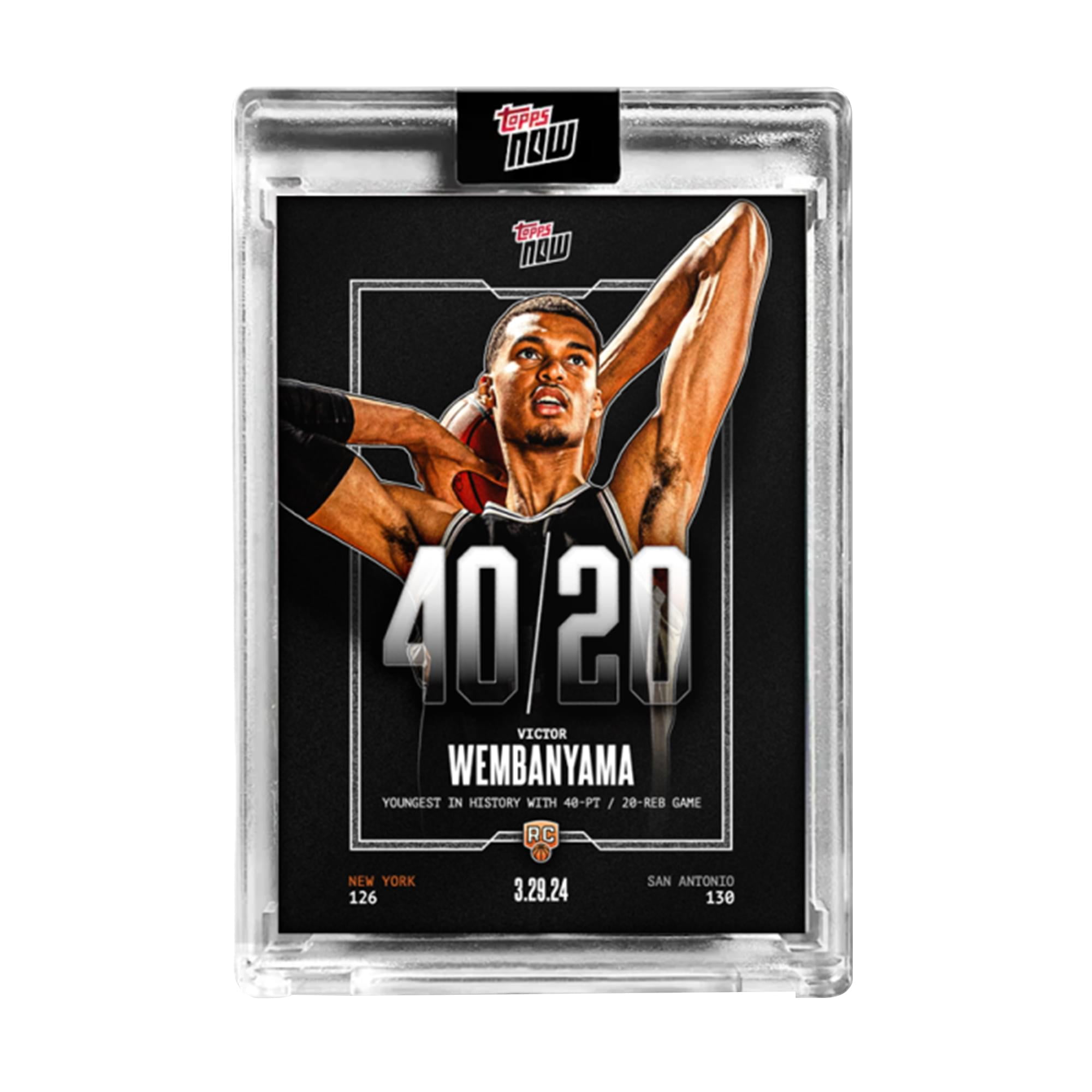 その他 2023-24 Topps Now Victor Wembanyama NBA NBA 2023-24 Topps NOW Victor Wembanyama 40/20 Trading Card VW-5
