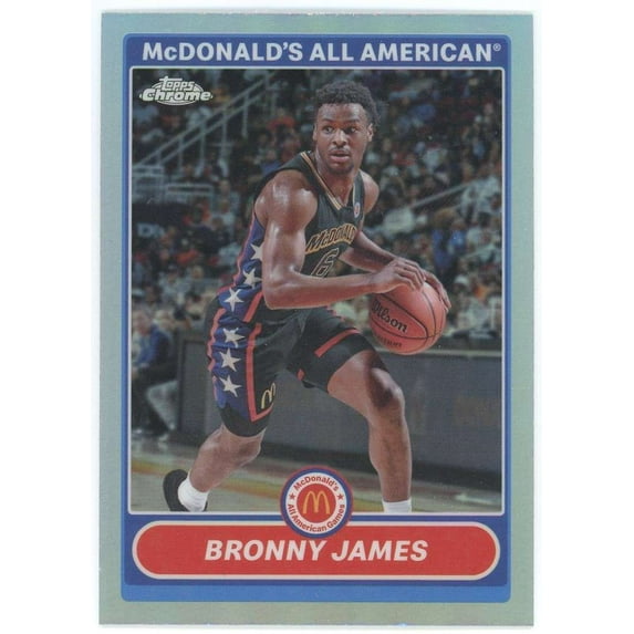 NBA 2023 Topps Chrome McDonald's All American Refractor Bronny James #2K7-7 (Rookie)