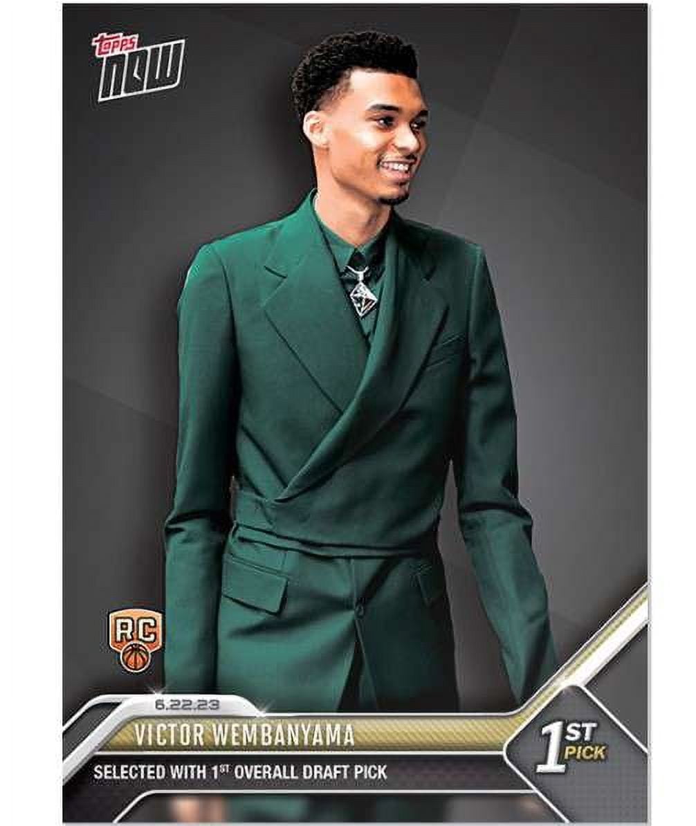 美品 Topps2023 WEMBAYAMA ウェンバンヤマ RC ミニパラレル Topps Now NBA 2023 Trading Sports Card - Victor Wembanyama D-1