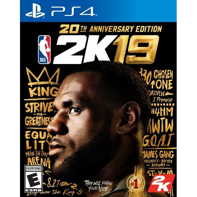NBA 2K19 20th Anniversary Edition, 2K, PlayStation 4, 710425570612