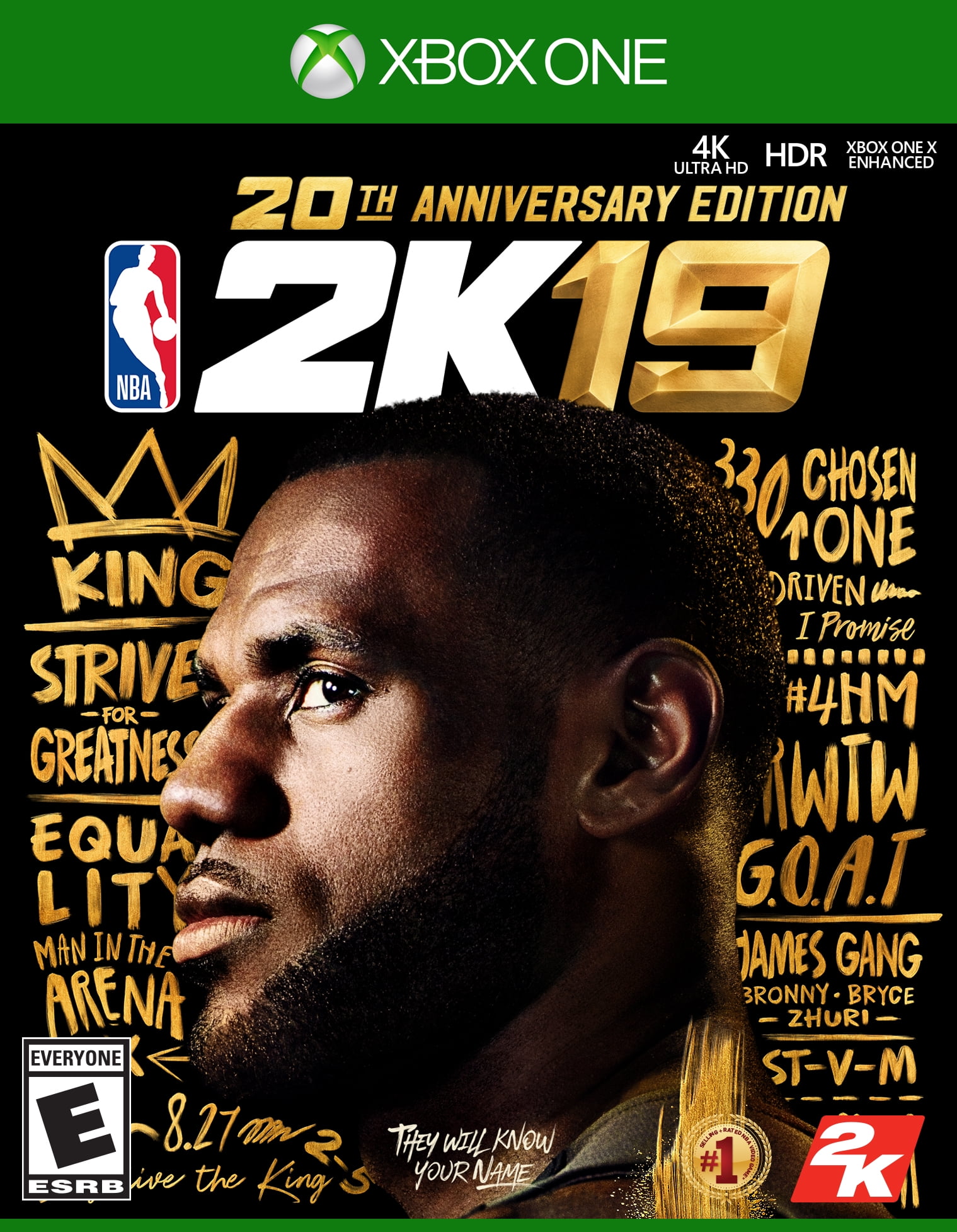 NBA 2K19 20th Anniversary Edition, 2K, Xbox One, 710425590627