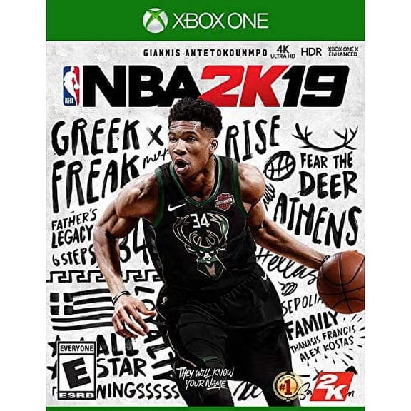 Restored NBA 2K19, Physical, Xbox One, Sports Game, Parental Controls, 4 Offline Players