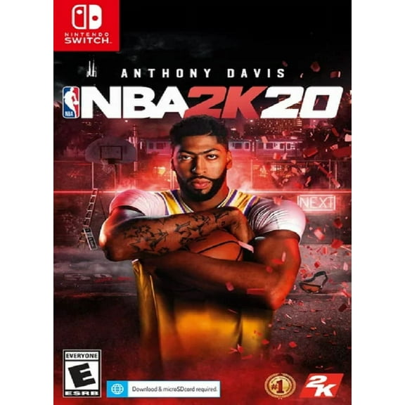 Restored NBA 2K20, by 2K, Physical, for Nintendo Switch, Sports Game, Basketball, Simulation, Parental Controls, 1 Offline Player