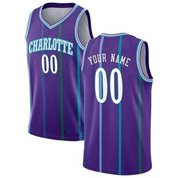 NBA_ 75th Custom Charlotte''Hornets''Men Women youth Larry 2