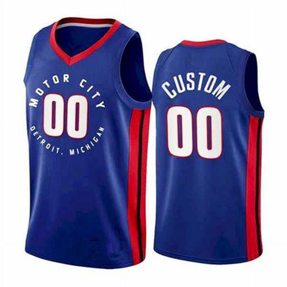 NBA_ 75th Custom Detroit''Pistons''Men Jersey Women youth 2 Cade Cunningham 55 Luka Garza 7