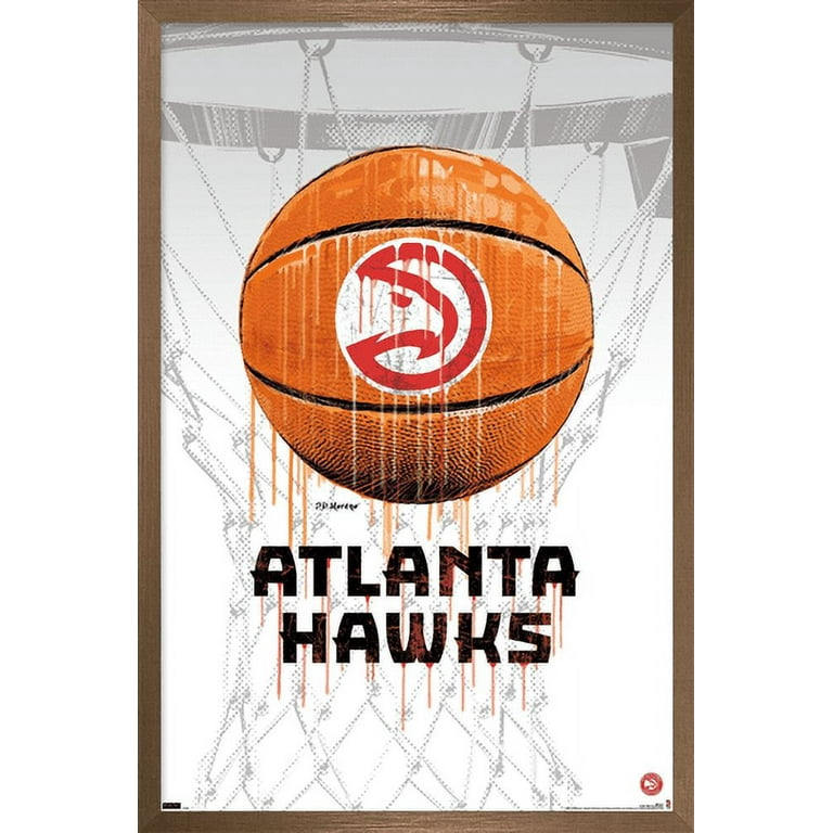 NBA Atlanta Hawks Drip Basketball 21 Wall Poster, x