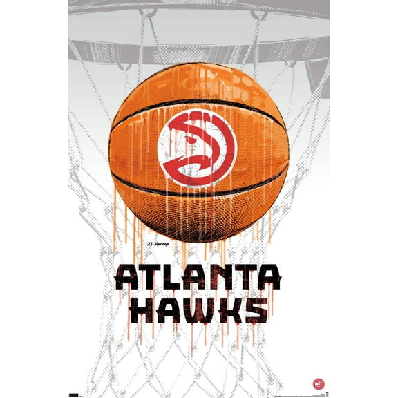 NBA Atlanta Hawks - Drip Basketball 21 Wall Poster, 22.375" x 34"