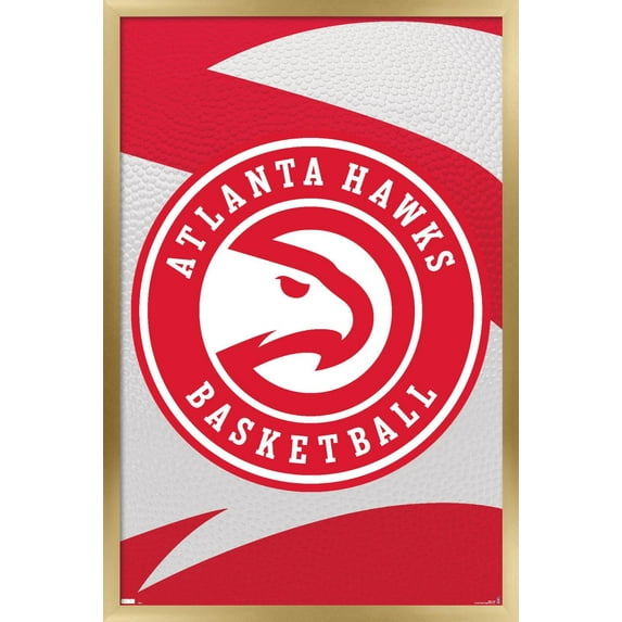 NBA Atlanta Hawks - Logo 20 Wall Poster, 22.375" x 34", Framed
