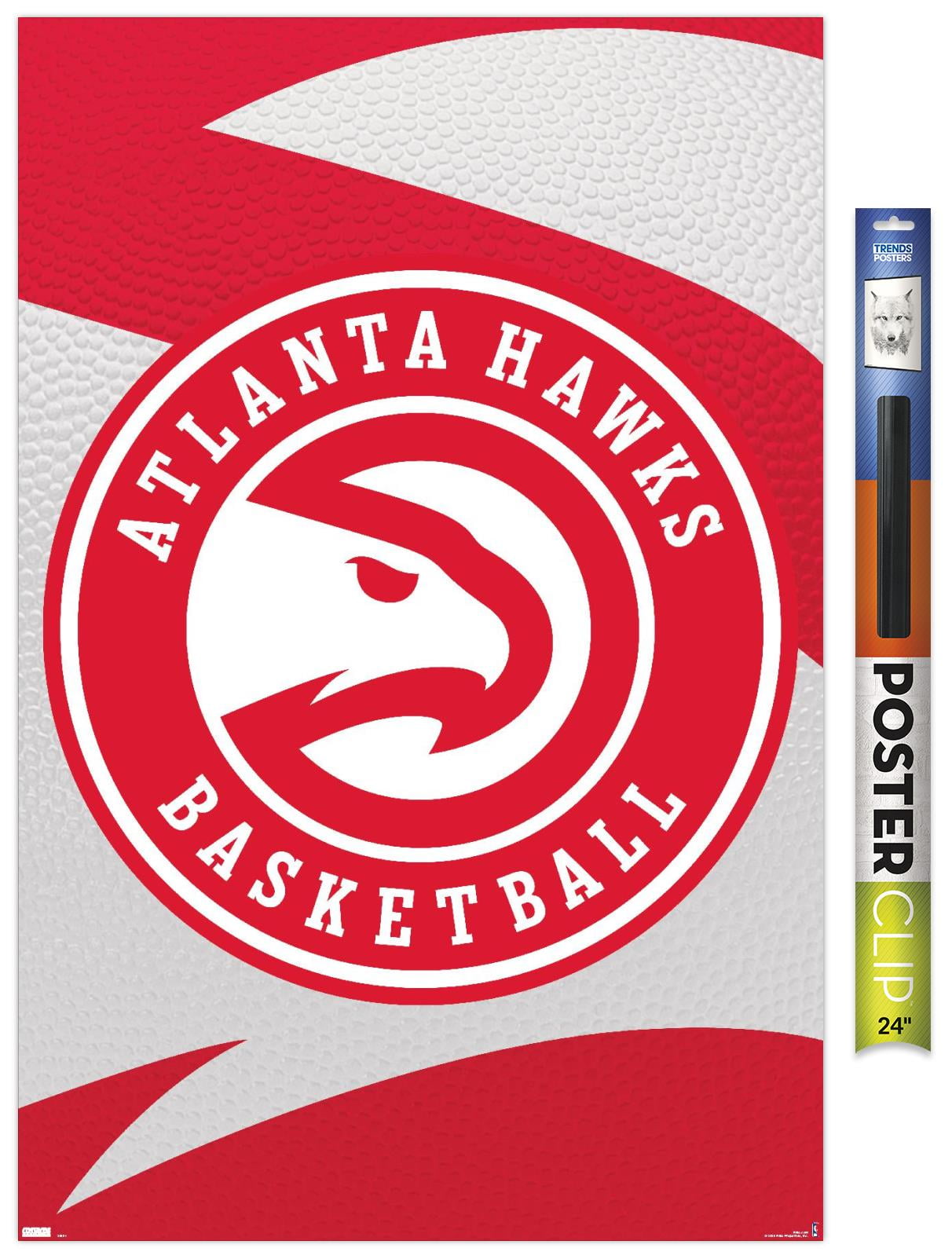 NBA Atlanta Hawks - Logo 20 Wall Poster with Pushpins, 22.375 x