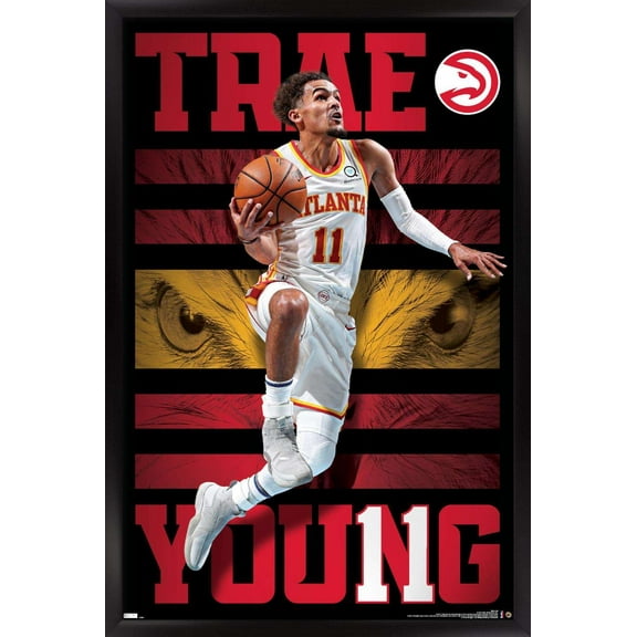 NBA Atlanta Hawks - Trae Young 20 Wall Poster, 14.725" x 22.375", Framed