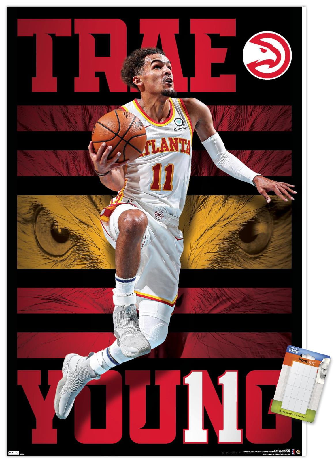 NBA Atlanta Hawks - Trae Young 20 Wall Poster with Pushpins