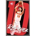 thumbnail image 1 of NBA Atlanta Hawks - Zaccharie Risacher 25 Wall Poster, 14.725" x 22.375" Framed, 1 of 5