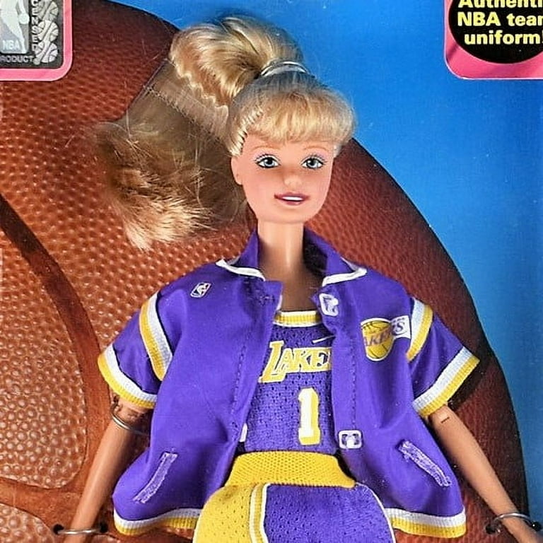 NBA Barbie Doll Los Angeles Lakers 1998 Mattel #20704 - Walmart.com