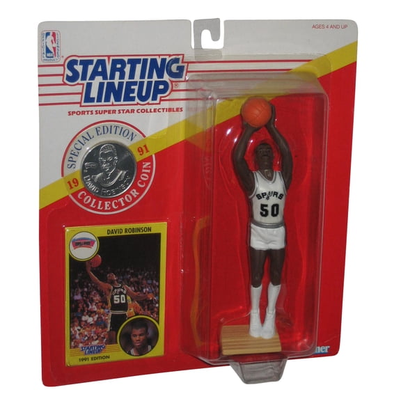 NBA Basketball David Robinson Spurs (1991) Starting Lineup Figure