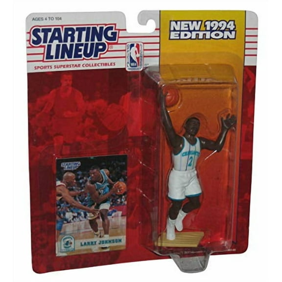 NBA Basketball Larry Johnson (1994) Starting Lineup Figure - (Charlotte Hornets)
