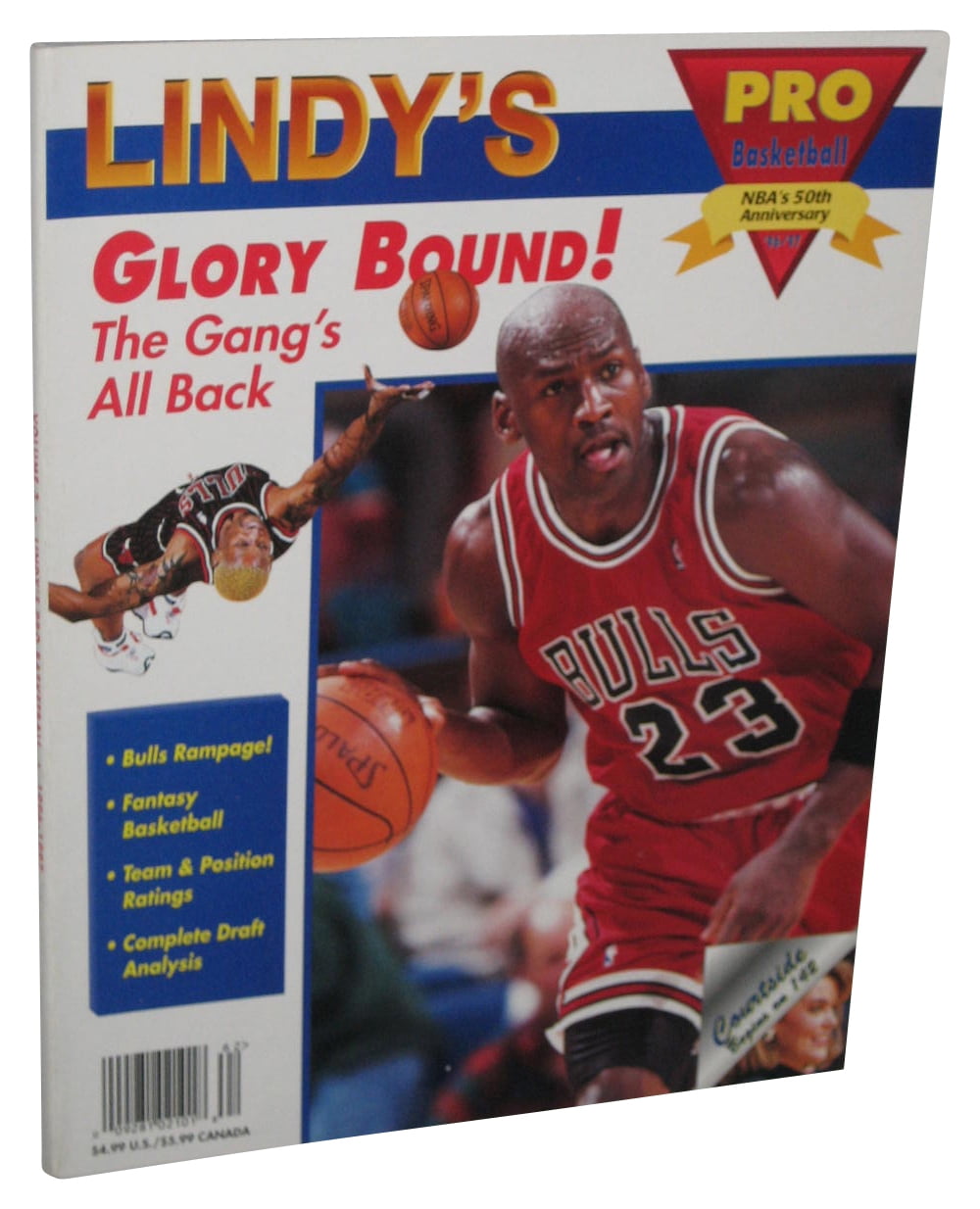 NBA Basketball Lindy's Glory Bound Pro 50th '96-'97 Michael Jordan ...