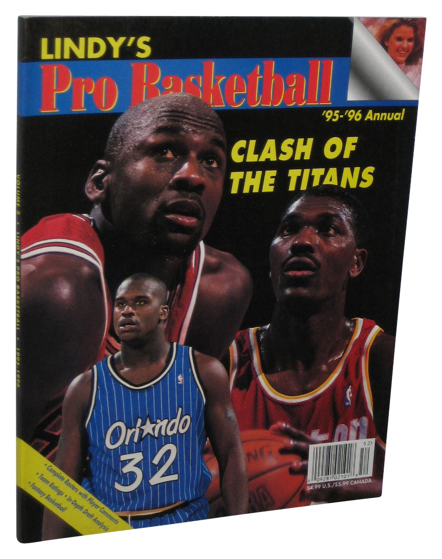 NBA Basketball Michael Jordan Lindy's Pro 95-96 Annual Magazine Book 