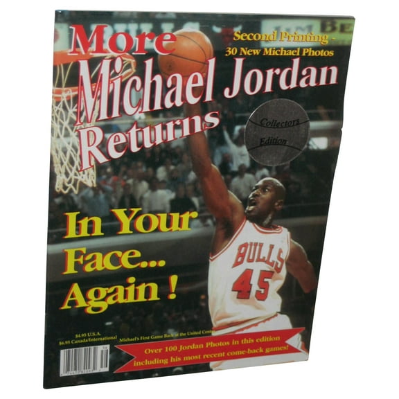 NBA Basketball Michael Jordan Returns In Your Face Again! Magazine Book