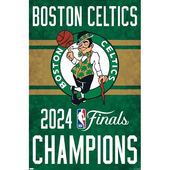 NBA Boston Celtics - 2024 NBA Finals Team Logo Wall Poster, 14.725" x 22.375"