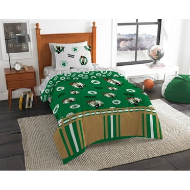 NBA Boston Celtics Bed in Bag Set, Full Size, Team Colors, 100% Polyester, 5 Piece Set