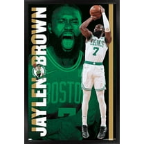 NBA Boston Celtics - Jaylen Brown 21 Wall Poster, 14.725" x 22.375", Framed