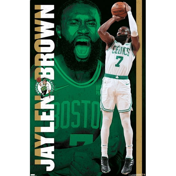 NBA Boston Celtics - Jaylen Brown 21 Wall Poster, 22.375" x 34"