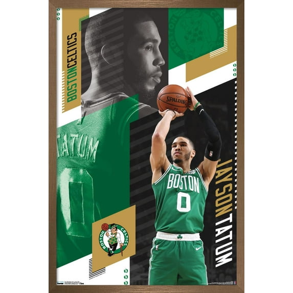 NBA Boston Celtics - Jayson Tatum 19 Wall Poster, 14.725" x 22.375", Framed