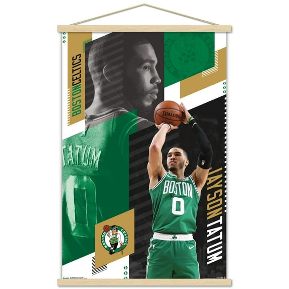 NBA Boston Celtics - Jayson Tatum 19 Wall Poster with Magnetic Frame, 22.375" x 34"