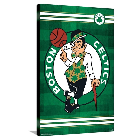 NBA Boston Celtics - Logo 14 Canvas Wall Poster, 22.375" x 34"