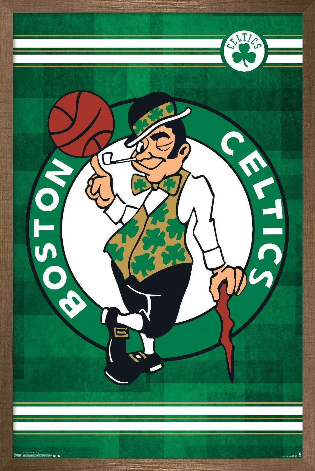 Boston Celtics NBA Basketball Home Decor Wall Art Print EXTRA LARGE  66"x44"