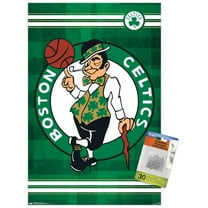 NBA Boston Celtics - Logo 14 Wall Poster with Push Pins, 14.725" x 22.375"