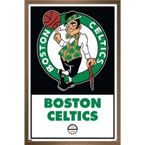 NBA Boston Celtics - Logo 21 Wall Poster, 22.375" x 34", Framed