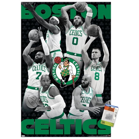 NBA Boston Celtics - Team 24 Wall Poster with Push Pins, 22.375" x 34"