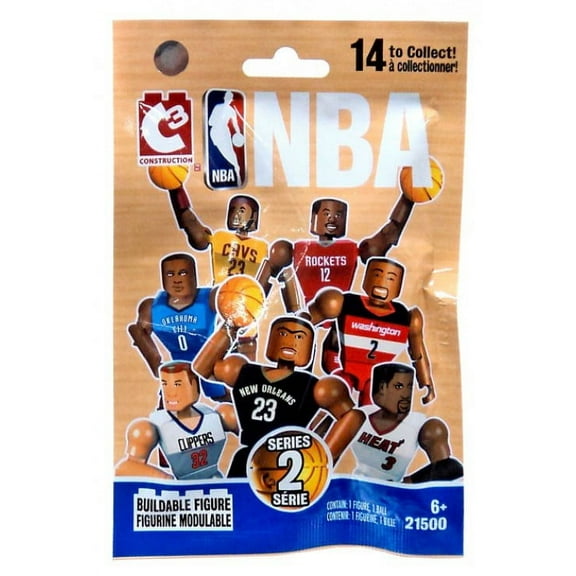 The Bridge Direct NBA C3 Construction Series 2 Buildable Mystery Pack Action Figures 6 Years & Up