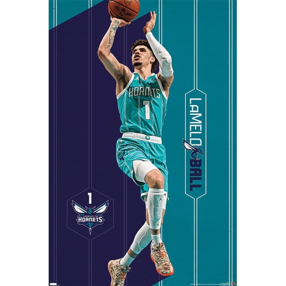NBA Charlotte Hornets - LaMelo Ball 23 Wall Poster, 22.375" x 34"