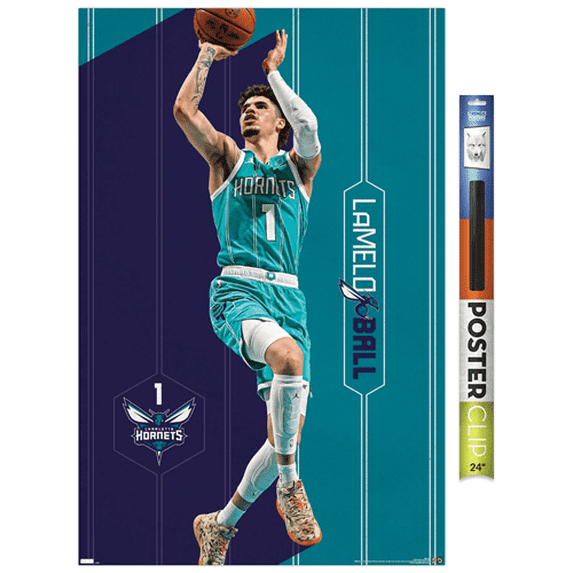 NBA Charlotte Hornets - LaMelo Ball 23 Wall Poster, 22.375" x 34"