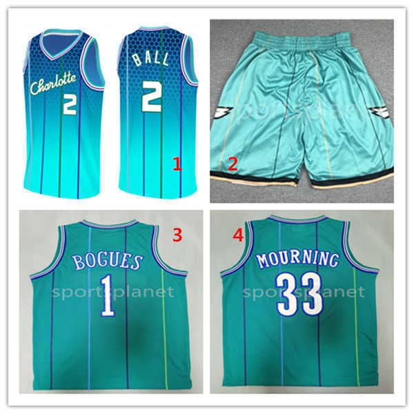 NBA_ Charlotte's Hornets's Basketball LaMelo 2 Ball''nba''Jerseys Terry 3  Rozier III Gordon 20 Hayward 33 Mourning Larry Johnson Muggsy 1 Bogues 