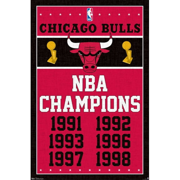 NBA Chicago Bulls - Champions 13 Wall Poster, 14.725" x 22.375"