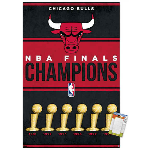 NBA Chicago Bulls - Champions 23 Wall Poster, 22.375" x 34"