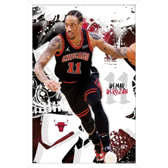 NBA Chicago Bulls - DeMar DeRozan 22 Wall Poster, 14.725" x 22.375" Framed