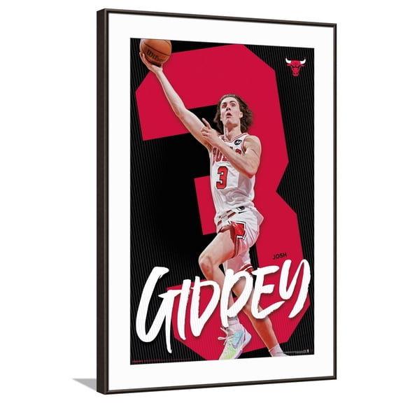 NBA Chicago Bulls - Josh Giddey 25 Canvas Wall Poster, 22.375" x 34"