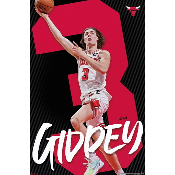 NBA Chicago Bulls - Josh Giddey 25 Wall Poster, 22.375" x 34"