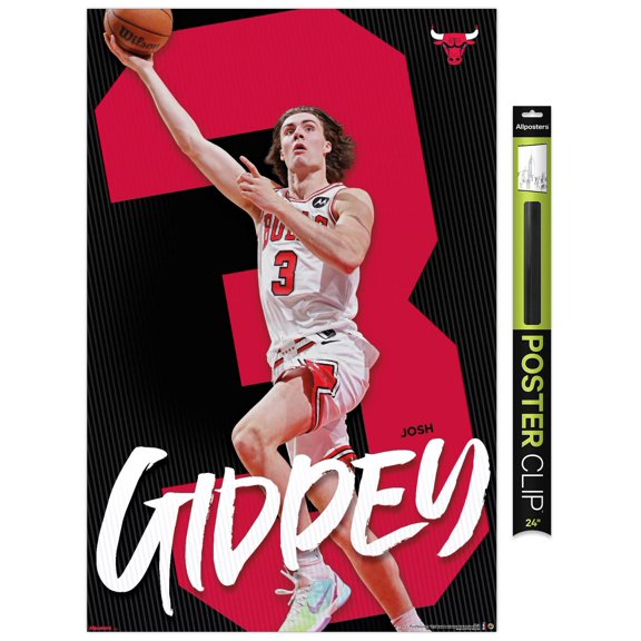 NBA Chicago Bulls - Josh Giddey 25 Wall Poster, 22.375" x 34"