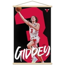 NBA Chicago Bulls - Josh Giddey 25 Wall Poster with Magnetic Frame, 22.375" x 34"