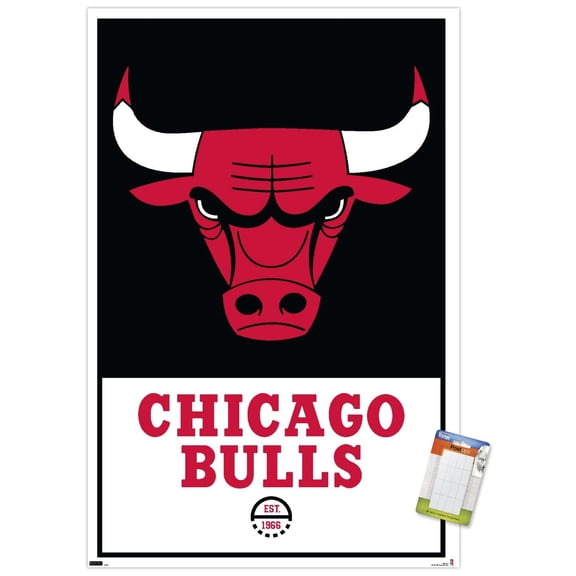 NBA Chicago Bulls - Logo 21 Wall Poster, 22.375" x 34"