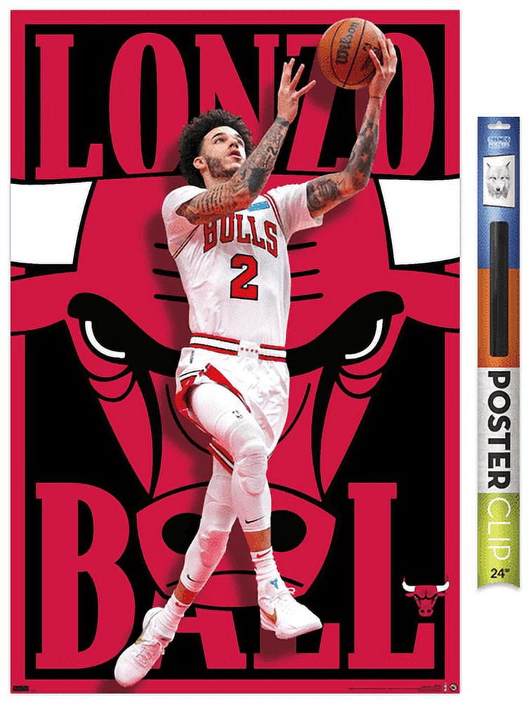 NBA Chicago Bulls - Lonzo Ball 22 Wall Poster, 22.375 x 34