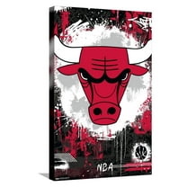 NBA Chicago Bulls - Maximalist Logo 23 Canvas Wall Poster, 14.725" x 22.375"