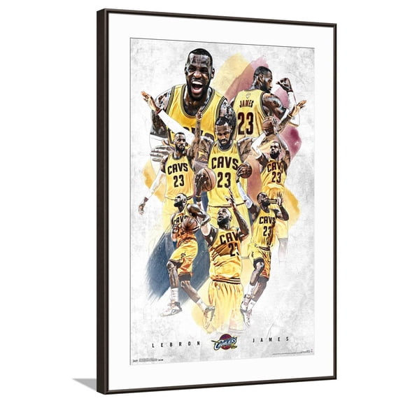 NBA Cleveland Cavaliers - Lebron James 15 Canvas Wall Poster, 22.375" x 34"