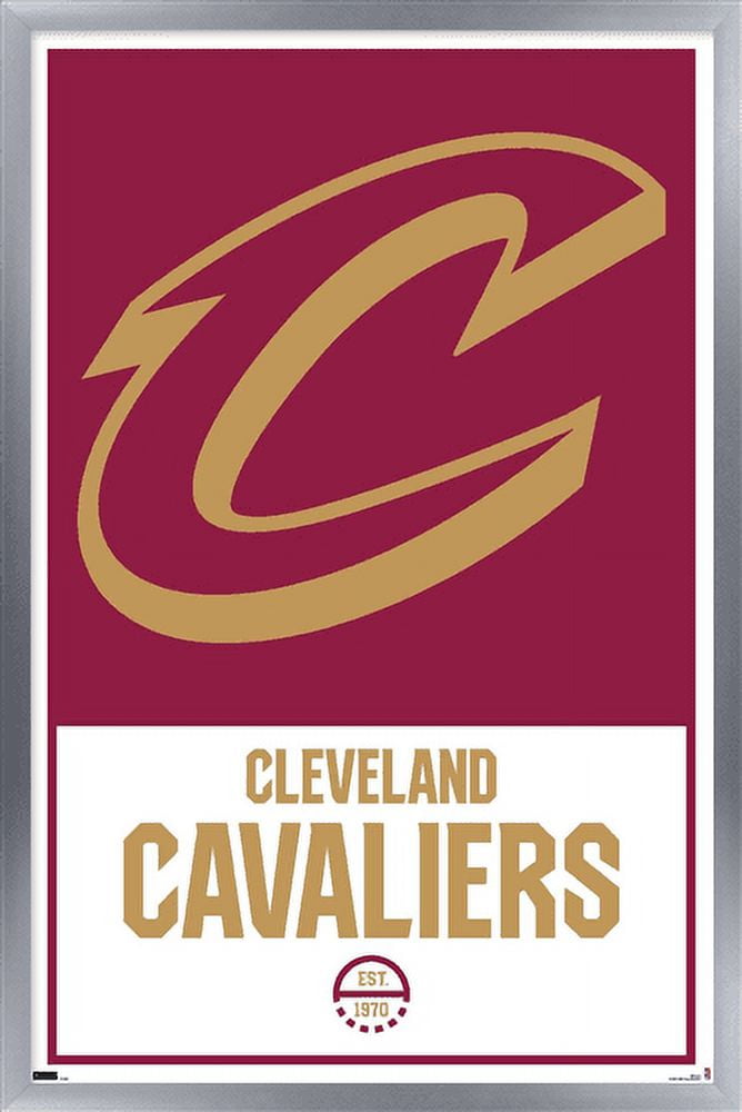 NBA Cleveland Cavaliers - Logo 21 Wall Poster, 22.375" x 34", Framed