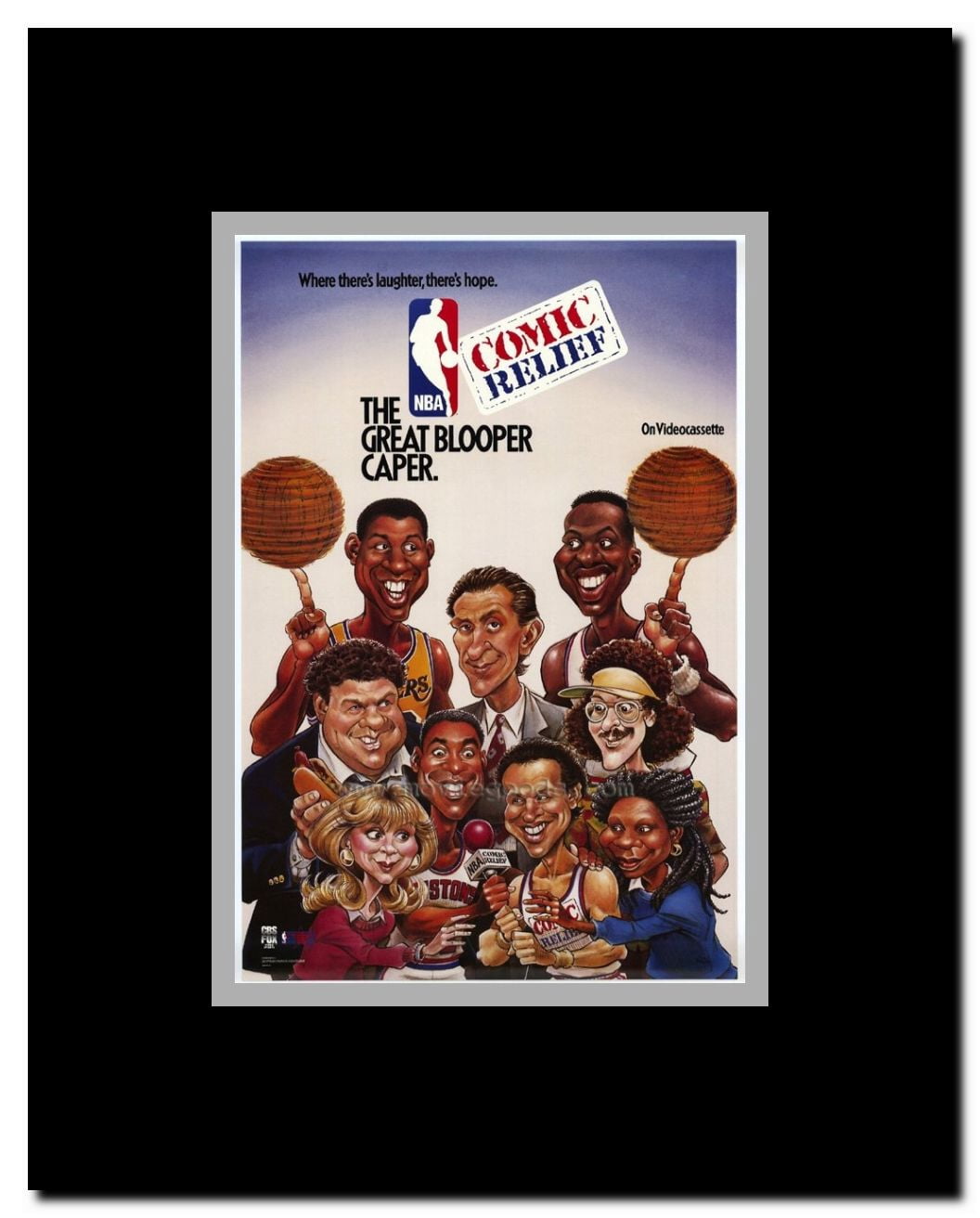 NBA Comic Relief Great Blooper Caper Framed Movie Poster